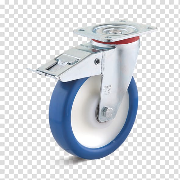 Wheel Caster Polyurethane Rolling-element bearing Brake, fermata transparent background PNG clipart