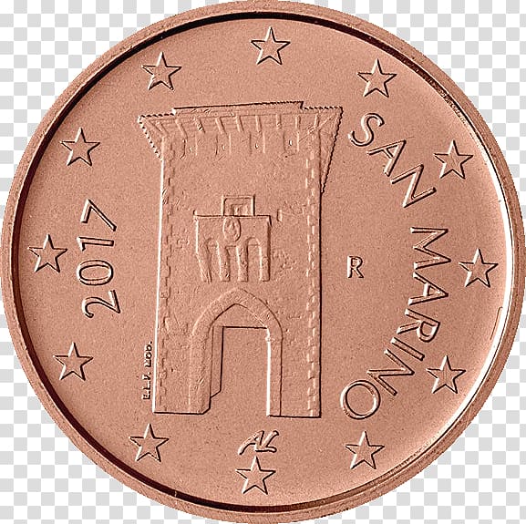Sammarinese euro coins San Marino 2 euro cent coin, Coin transparent background PNG clipart