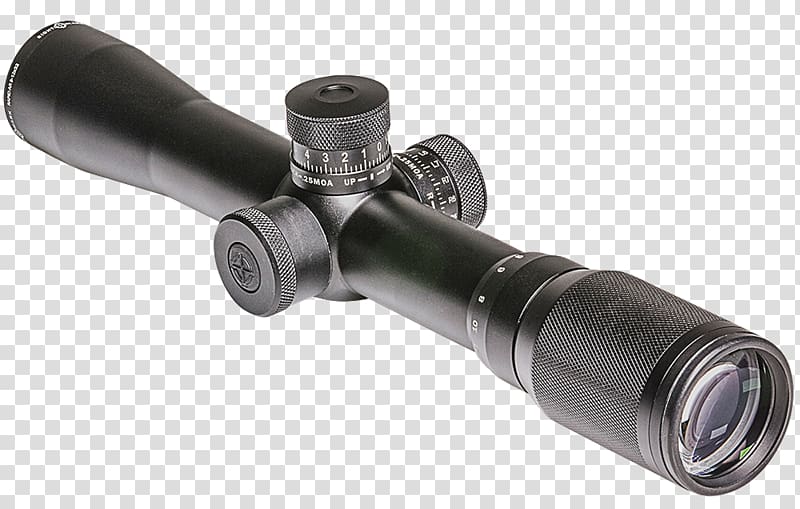 Telescopic sight Monocular Pneumatic weapon Field target, weapon transparent background PNG clipart