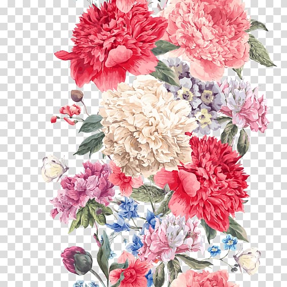 Flower bouquet Illustration, Literary Romance Bouquet transparent background PNG clipart