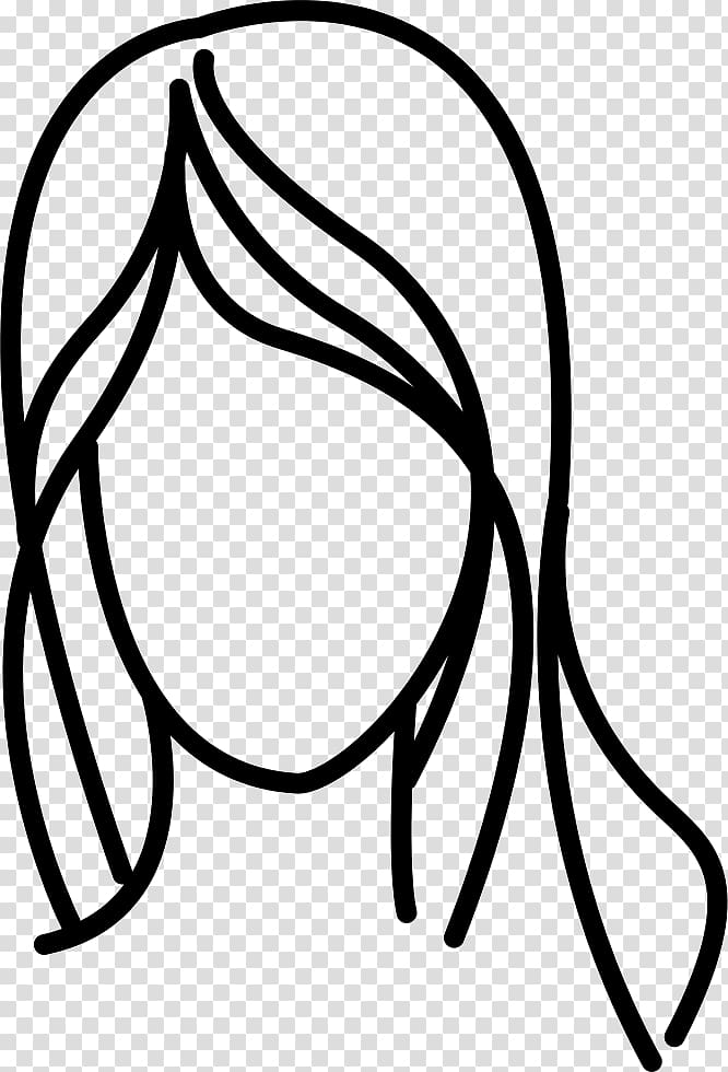 Hair Woman Drawing, long hair transparent background PNG clipart