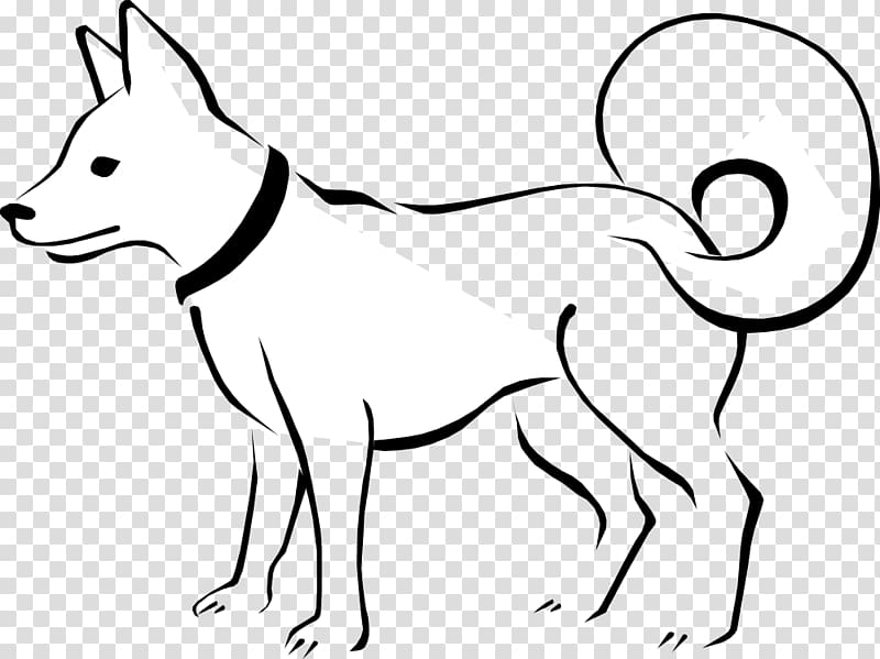 Dog Puppy Black and white , Free Dog transparent background PNG clipart