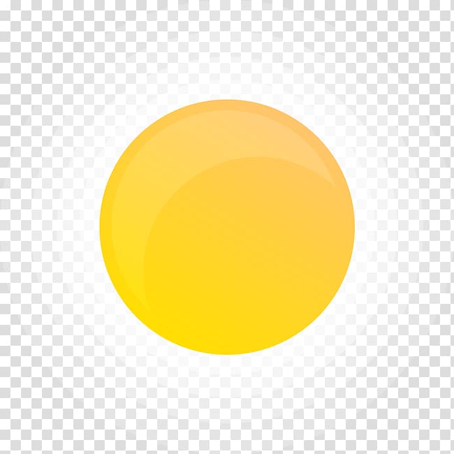 Yellow White Black Circle, Beautifully flat sun transparent background PNG clipart