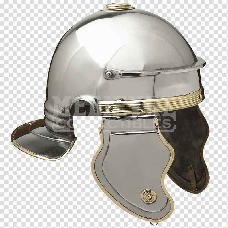 Roman Empire Galea Imperial helmet Centurion, Helmet transparent background PNG clipart