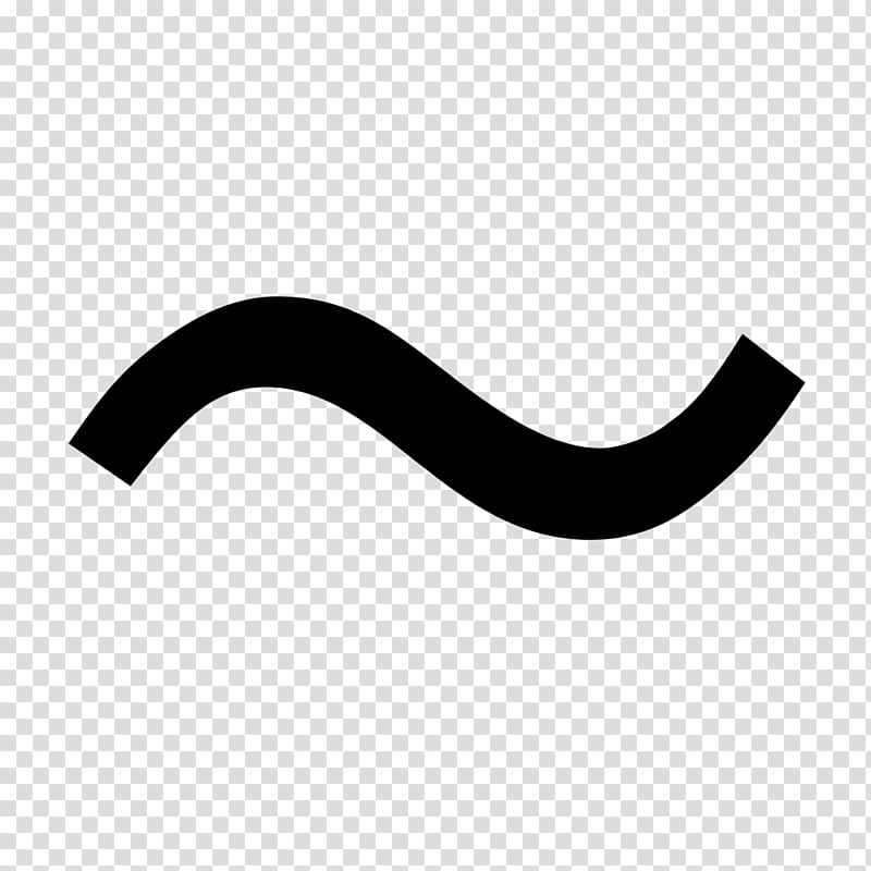 Tilde Dash Diacritic English Japanese punctuation, wave transparent background PNG clipart