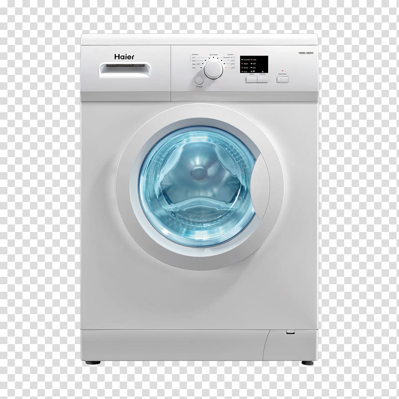Washing Machines Haier Home appliance Clothes dryer, washing machine transparent background PNG clipart