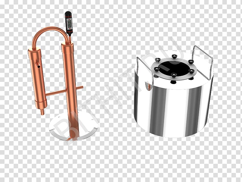 Distillation CUPRUM & STEEL Moonshine Fractionating column, luotuo transparent background PNG clipart