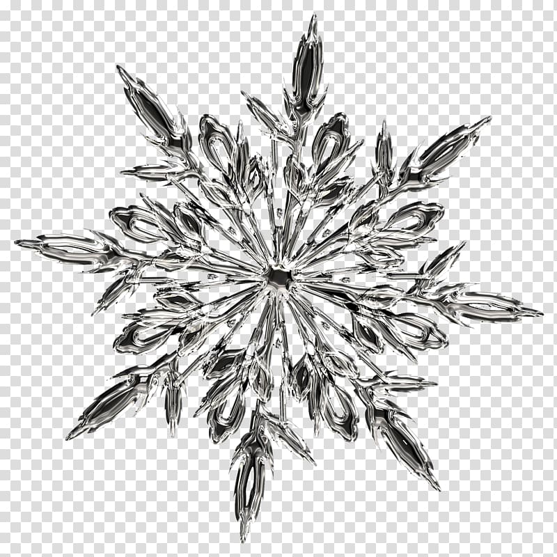 silver-colored snowflake brooch illustration, T-shirt Ice crystals Snowflake, Snowflake ice crystals transparent background PNG clipart