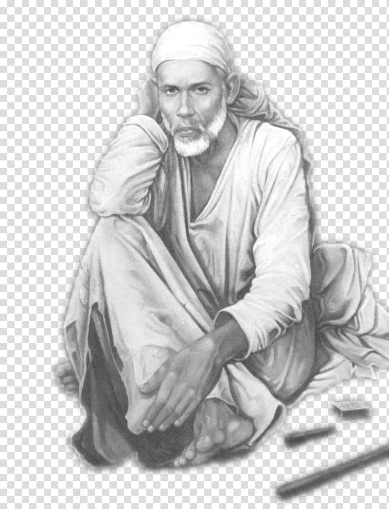 Sai Baba of Shirdi simple illustration art | Sai Baba of Shirdi poster 