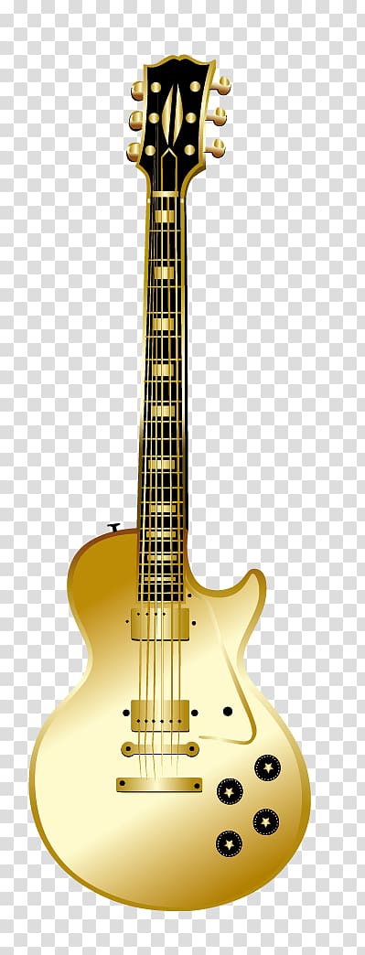Golden Guitar Musical instrument, Guitar transparent background PNG clipart