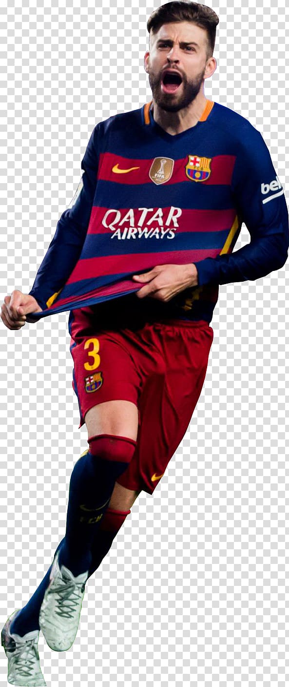 Gerard Piqué FC Barcelona 2017–18 UEFA Champions League Football player, fc barcelona transparent background PNG clipart