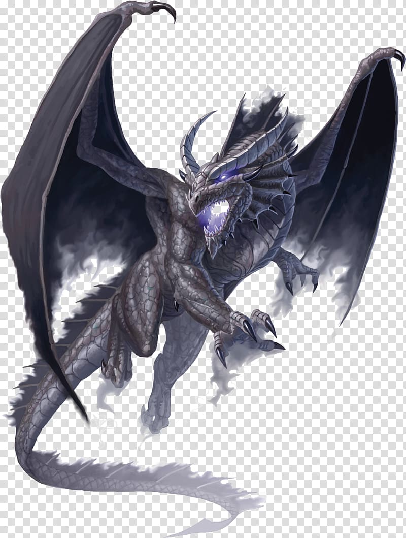 gray wyvern illustration, Dungeons & Dragons Shadow dragon Underdark Monster Manual, dragon transparent background PNG clipart