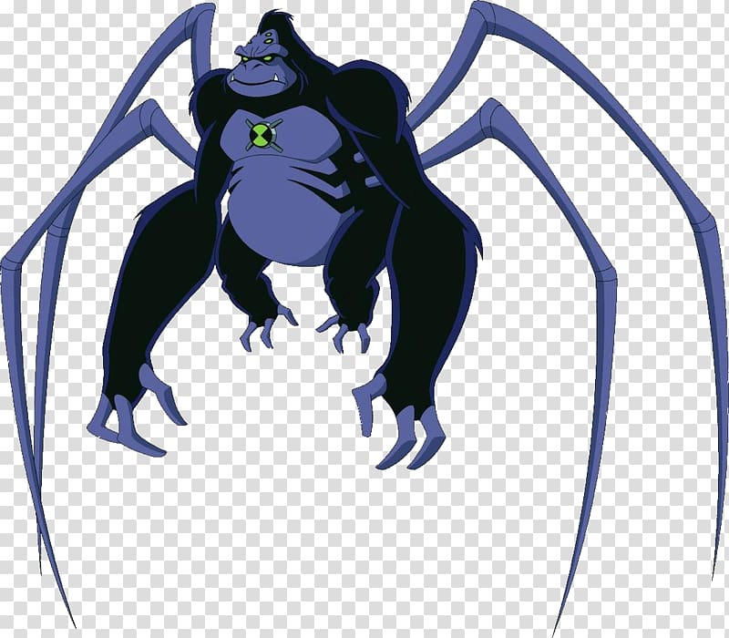 Spider monkey Ben 10 Humungosaur , Alien transparent background PNG clipart