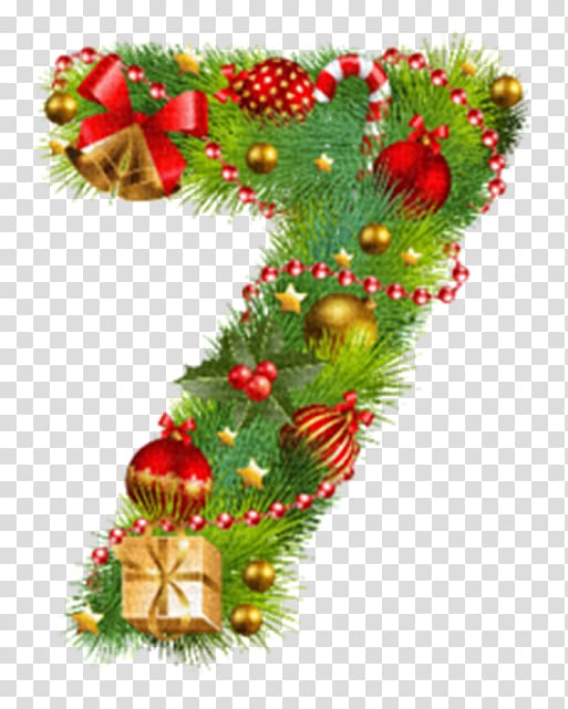 Numerical digit Number , christmas alphabet transparent background PNG clipart