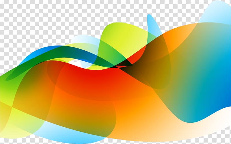 Colorful wave stripes transparent background PNG clipart