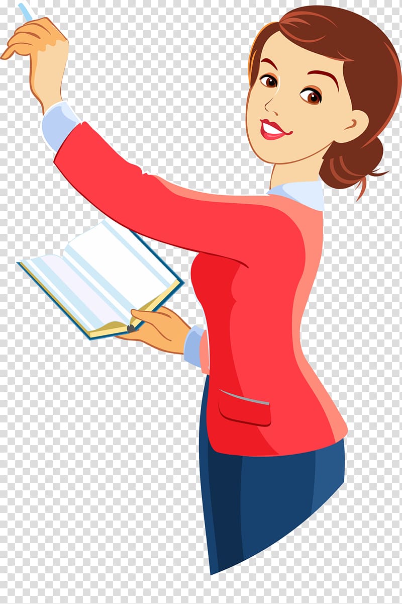 Laborer Teacher Illustration, A woman with a Book transparent background PNG clipart