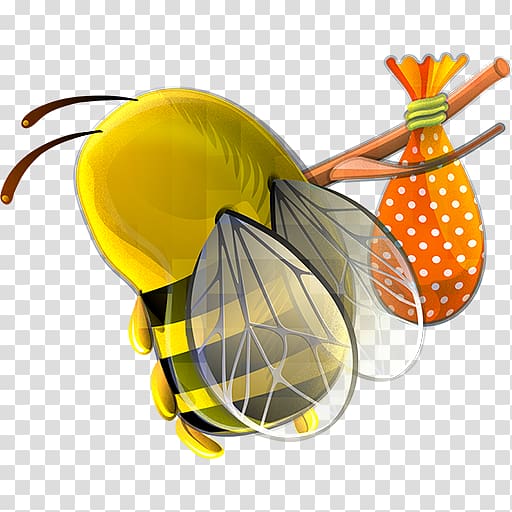 Preview Apple Icon format Icon, Runaway bee transparent background PNG clipart