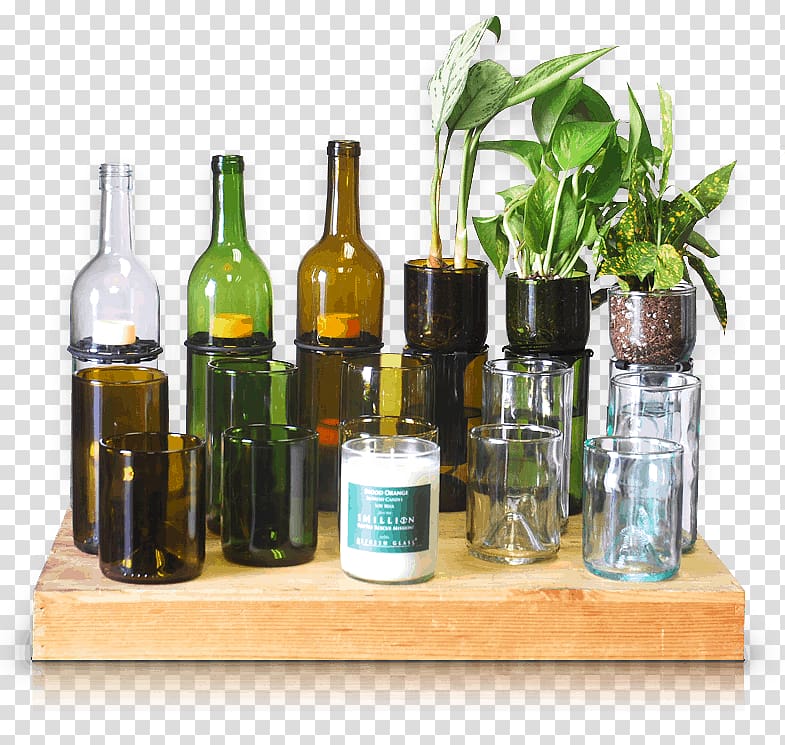 Glass bottle Glass cutter Upcycling, glass transparent background PNG clipart