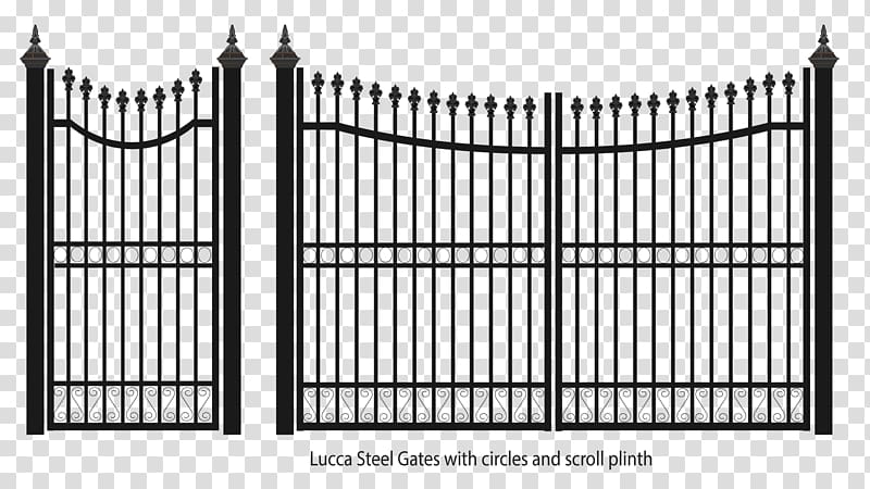 Fence Gate Wrought iron Steel, Fence transparent background PNG clipart
