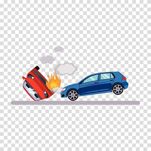 Car Traffic collision Illustration, Crash fire transparent background PNG clipart