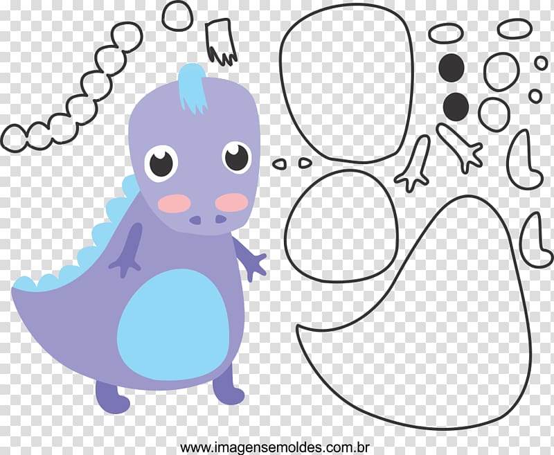 Dinosaur Handicraft Felt Molde, dinosaur transparent background PNG clipart