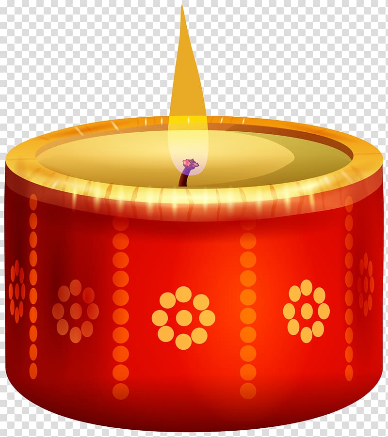 red and gold candle illustration, Diwali Candle , India Candle Red transparent background PNG clipart