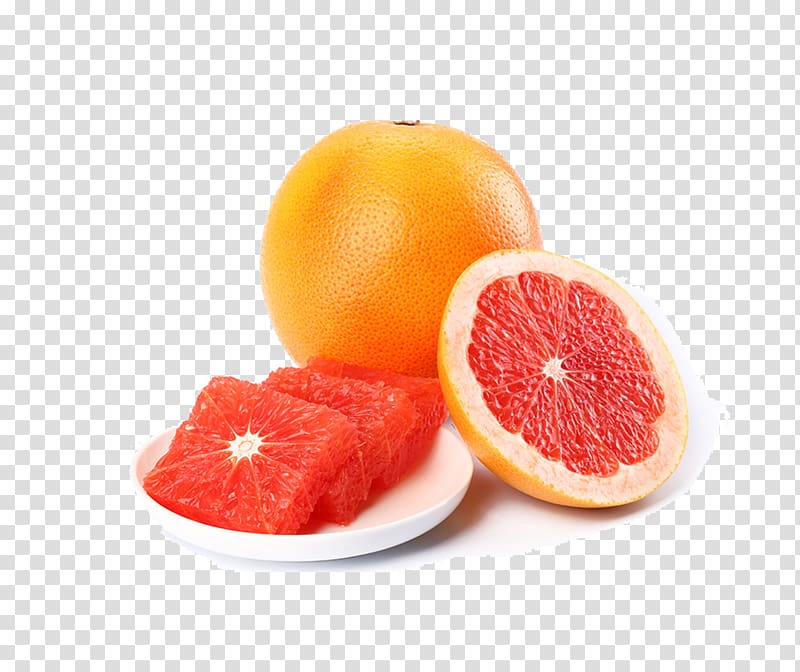 Pomelo Grapefruit Yuja-cha Citrus junos Citron, Red grapefruit transparent background PNG clipart