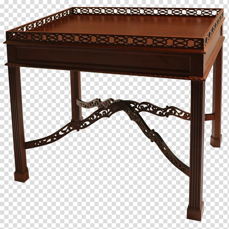 Table Kittinger Company Chinese Chippendale Mahogany Chair, table transparent background PNG clipart