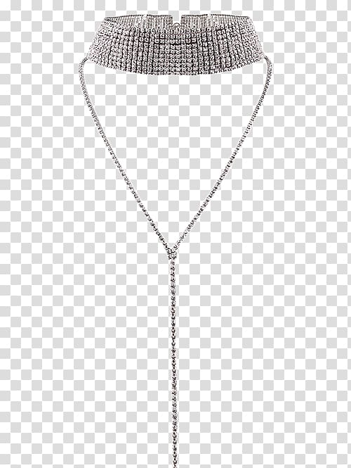 Necklace Choker Imitation Gemstones & Rhinestones Jewellery Silver, bling transparent background PNG clipart