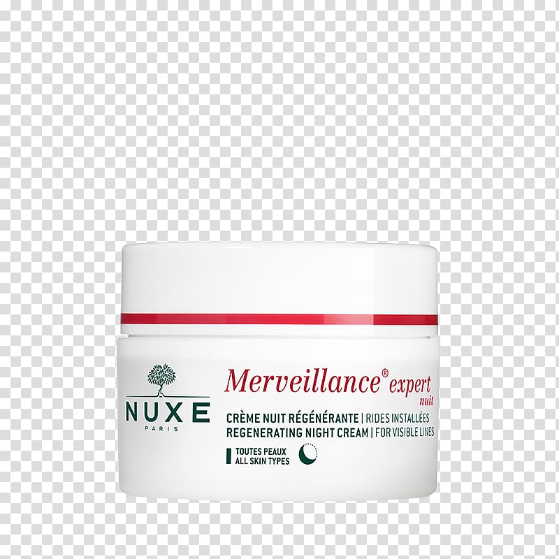 Anti-aging cream Nuxe Merveillance Expert Anti-Wrinkle Cream Moisturizer, Face transparent background PNG clipart