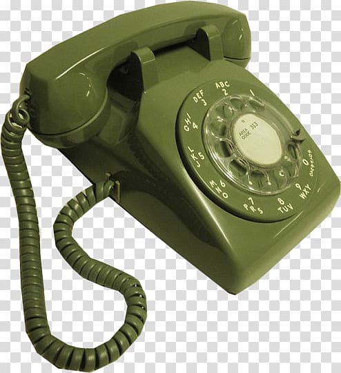 Telephone call Rotary dial Mobile phone Business telephone system, Green Phone transparent background PNG clipart