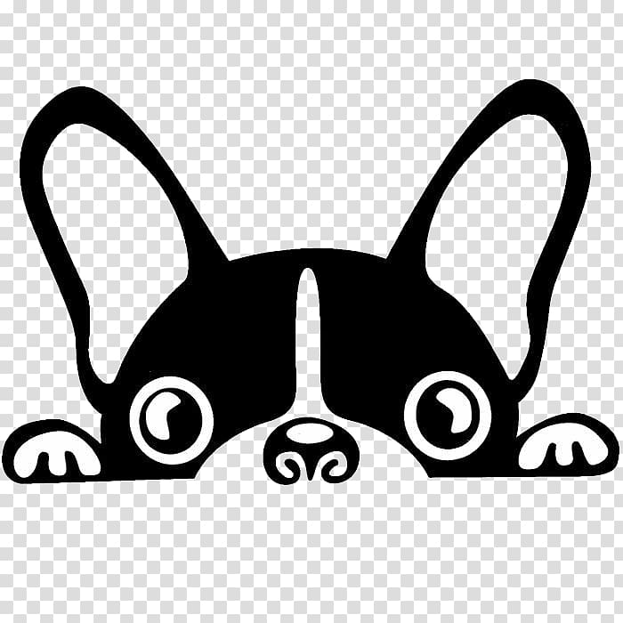 white and black French bulldog illustration, Boston Terrier French Bulldog Brazilian Terrier Puppy, Black and white puppy transparent background PNG clipart