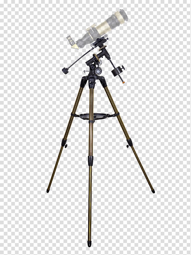 Tripod Coronado EQS Equatorial Mount with RA Motor Telescope mount, Camera transparent background PNG clipart