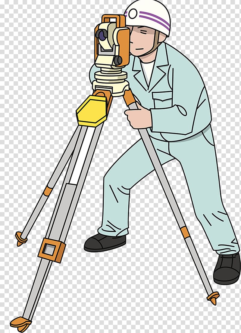 Surveyor , Cartoon engineer transparent background PNG clipart