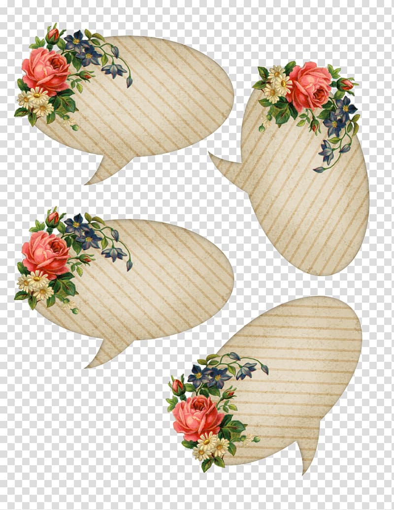 Speech balloon Floral design Drawing, others transparent background PNG clipart