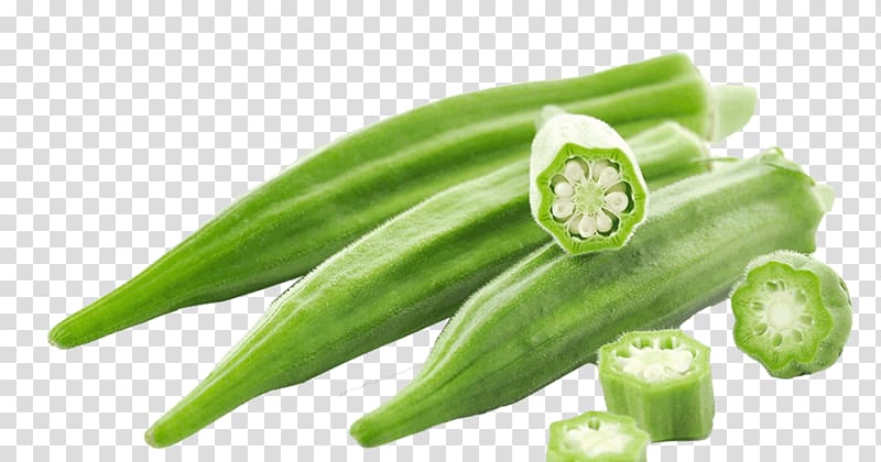 Ladyfinger Okra Vegetable Recipe Indian cuisine, vegetable transparent background PNG clipart