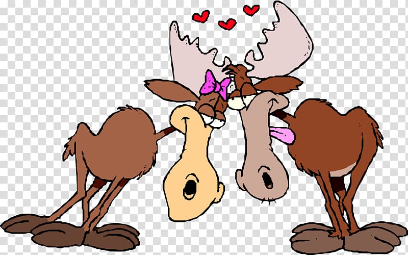 Moose Drawing Deer Valentine\'s Day , clarabelle cow transparent background PNG clipart