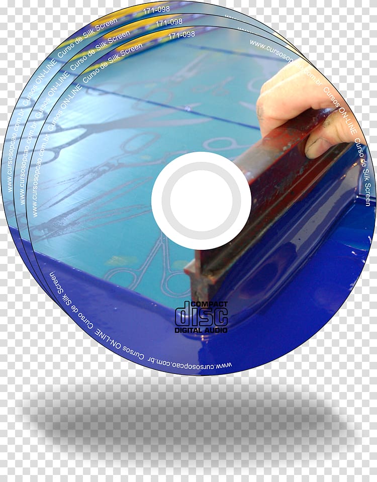 Screen printing Compact disc Paper Painting, silk screen transparent background PNG clipart