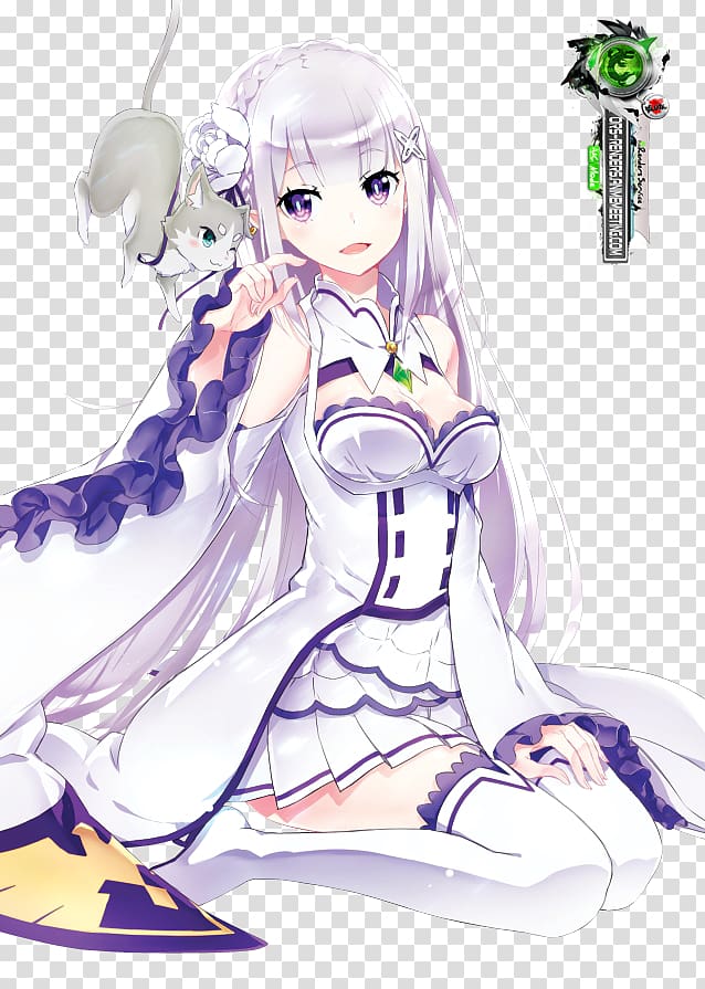 Anime Rendering Re:Zero − Starting Life in An World Isekai, Anime, cg  Artwork, black Hair png