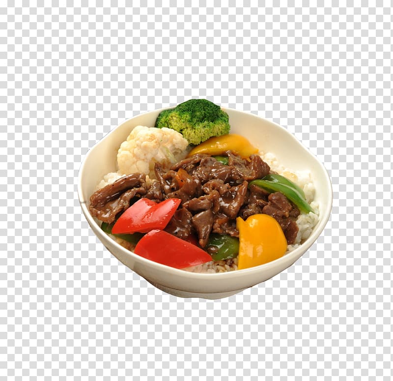 Gyu016bdon Pepper steak Malatang Beef chow fun, Black pepper beef fried broccoli transparent background PNG clipart