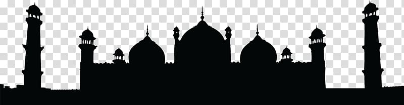 silhouette of mosque, Badshahi Mosque Sultan Ahmed Mosque Al-Masjid an-Nabawi, MOSQUE transparent background PNG clipart