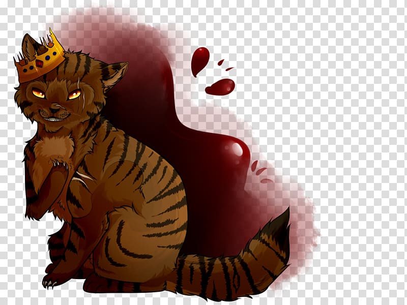 Warriors Cat Tigerstar Into the Wild Hawkfrost, tiger head transparent background PNG clipart