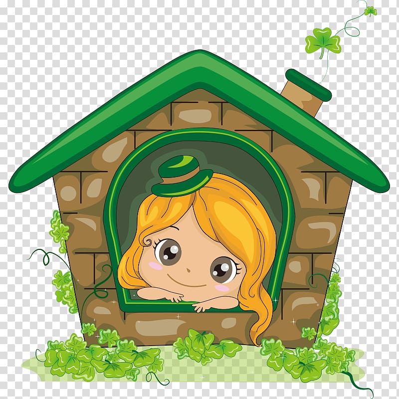 Cartoon House, house,city transparent background PNG clipart