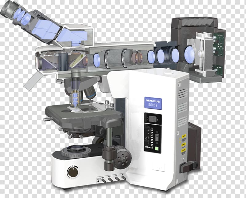 Fluorescence microscope Principles of fluorescence spectroscopy Confocal microscopy, stage light transparent background PNG clipart