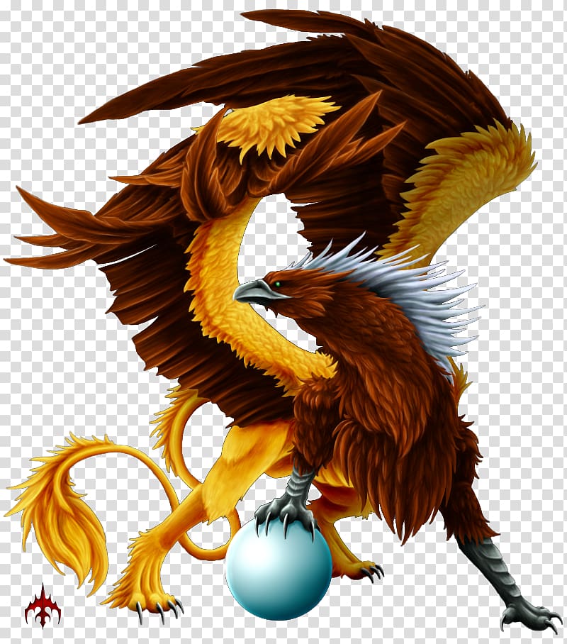 Griffin Eagle Legendary creature Dragon Lion, creatures transparent background PNG clipart