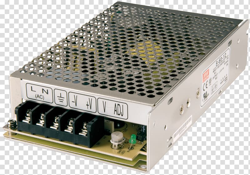 Power Converters Reichelt electronics GmbH & Co. KG Power supply unit Switched-mode power supply MEAN WELL Enterprises Co., Ltd., host power supply transparent background PNG clipart