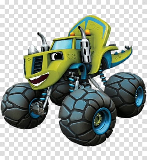 green and black monster truck , Nickelodeon Character , blaze and the monster machine transparent background PNG clipart