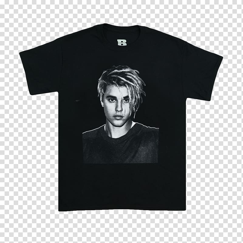 T-shirt Justin Bieber Purpose World Tour Sleeve, T-shirt transparent background PNG clipart