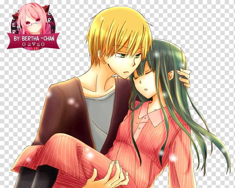 Black Hair Fiction Mangaka Foto Anime Couple Transparent Background Png Clipart Hiclipart