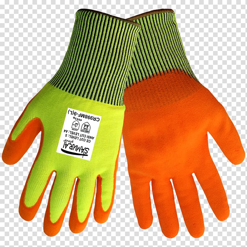 Global Glove and Safety Manufacturing. Inc. Cut-resistant gloves High-visibility clothing Nitrile, others transparent background PNG clipart
